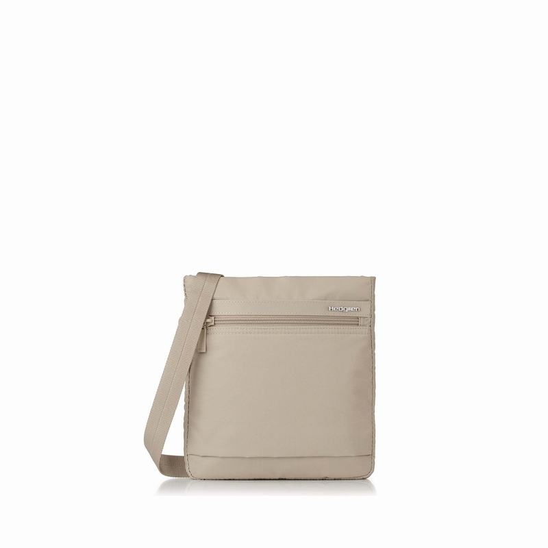 Beige Women\'s Hedgren Leonce Shoulder Bags | DKF3825YK