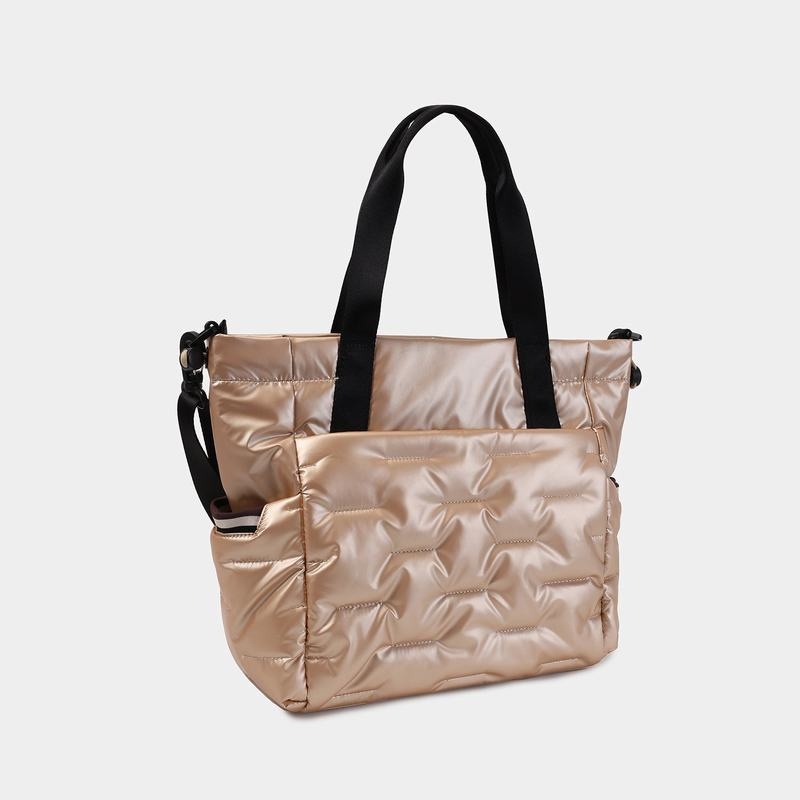 Beige Women's Hedgren Puffer Tote Bags | HCL5339KC