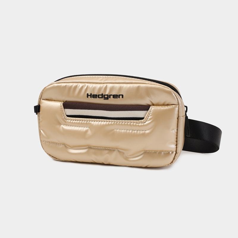 Beige Women's Hedgren Snug Belt Bags | BDY9473HV