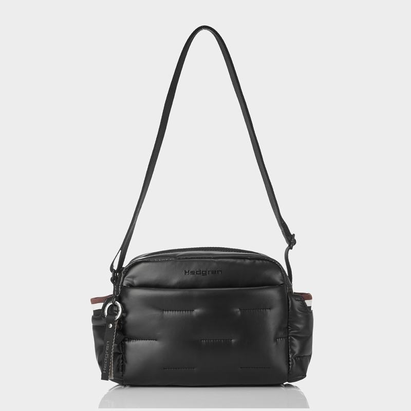 Black Women's Hedgren Cozy Shoulder Bags | FAD6032FP