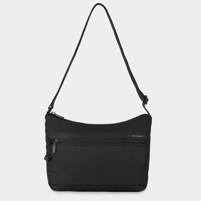 Black Women's Hedgren Harper's Rfid Shoulder Bags | RAH6246MD