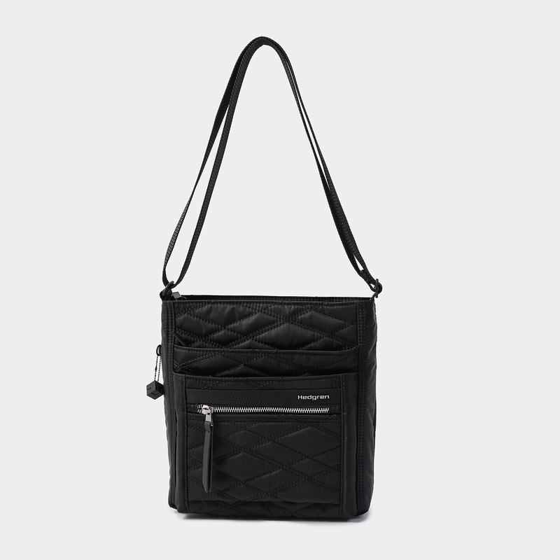 Black Women's Hedgren Orva Crossbody Bags | NOI8730YE