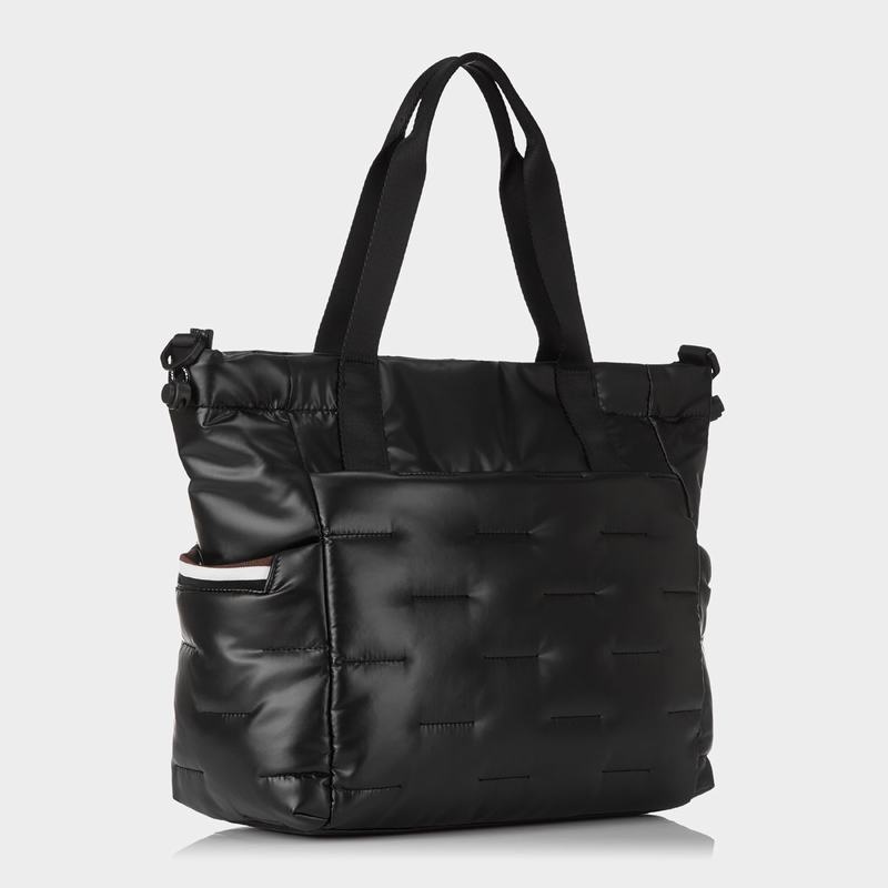 Black Women's Hedgren Puffer Tote Bags | YOV8272HF