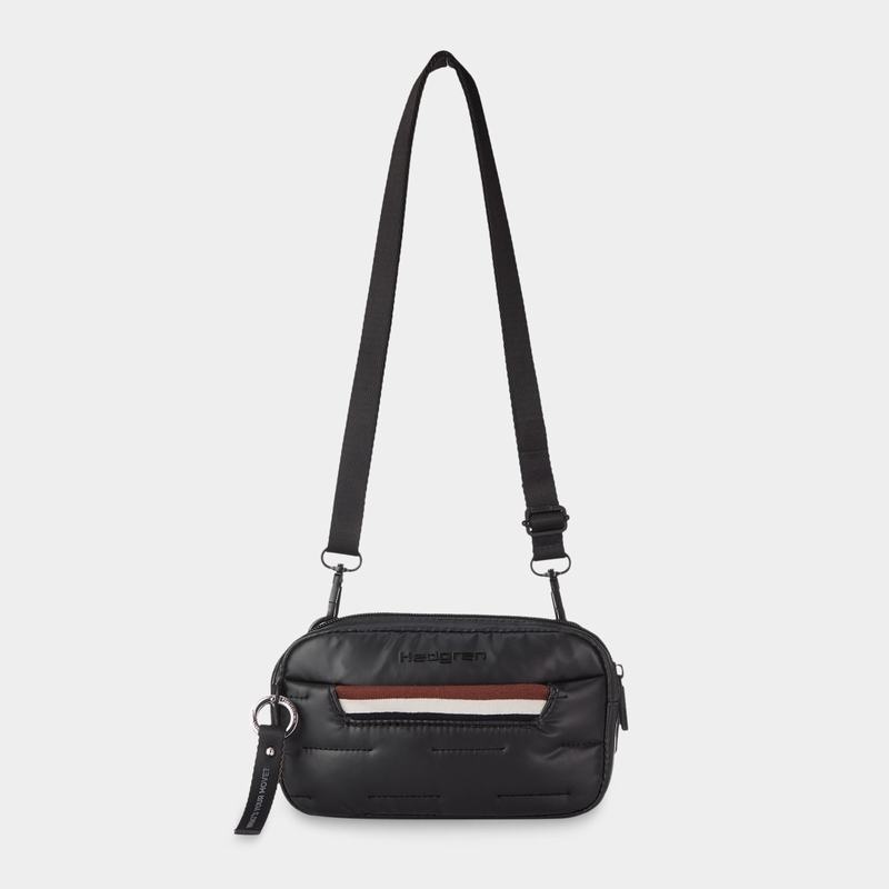 Black Women's Hedgren Snug Belt Bags | SKT8015MQ