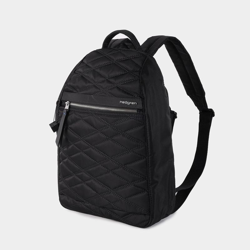 Black Women's Hedgren Vogue Large Rfid Backpacks | HBR5485OZ