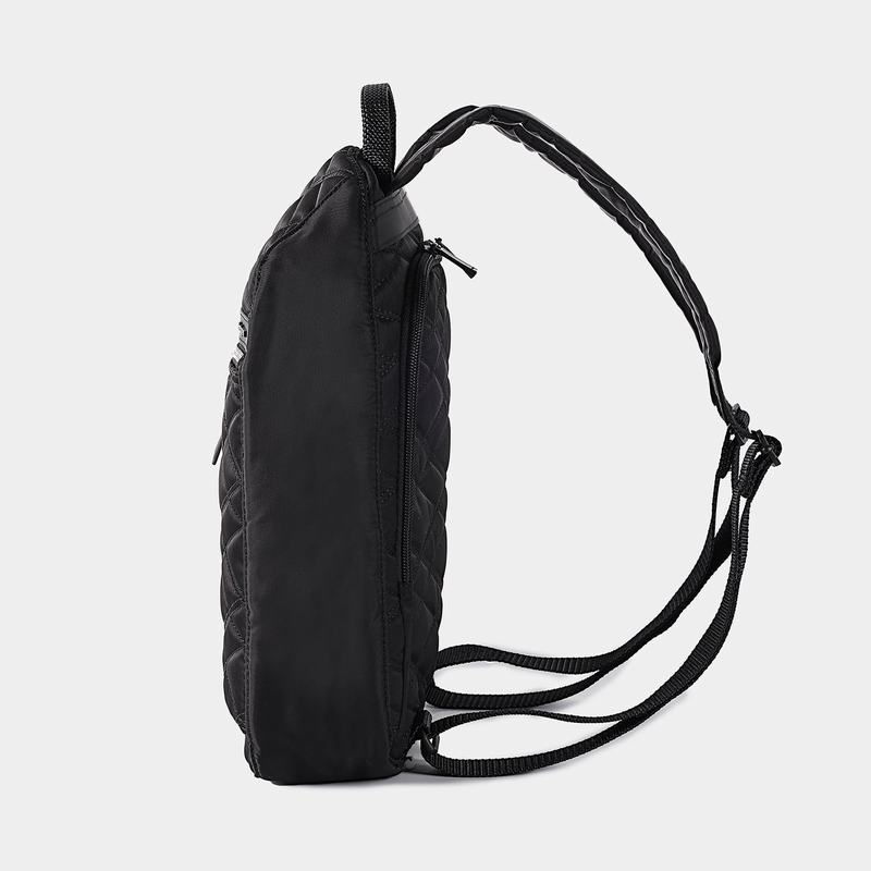 Black Women's Hedgren Vogue Large Rfid Backpacks | HBR5485OZ