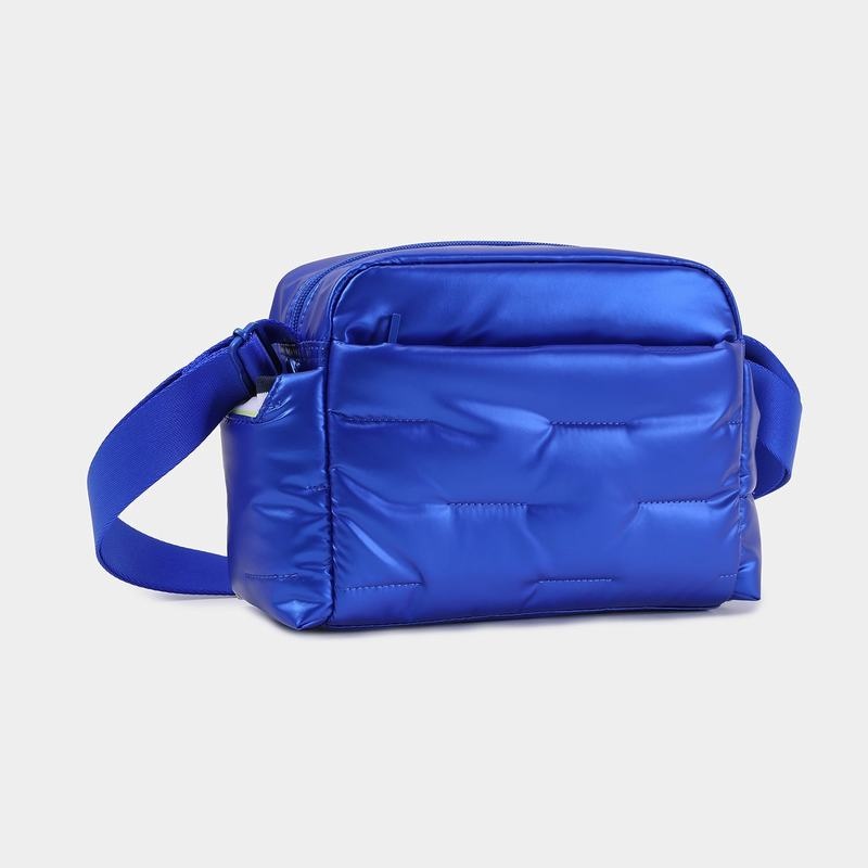 Blue Women's Hedgren Cozy Shoulder Bags | TSJ4864DZ