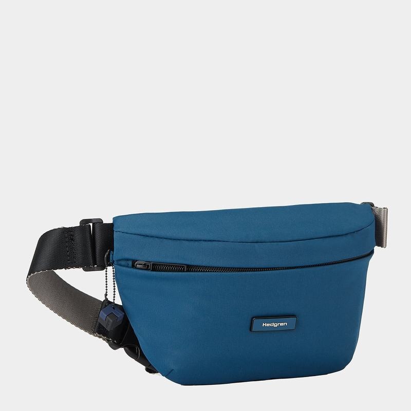 Blue Women's Hedgren Halo Belt Bags | NAV1094IG