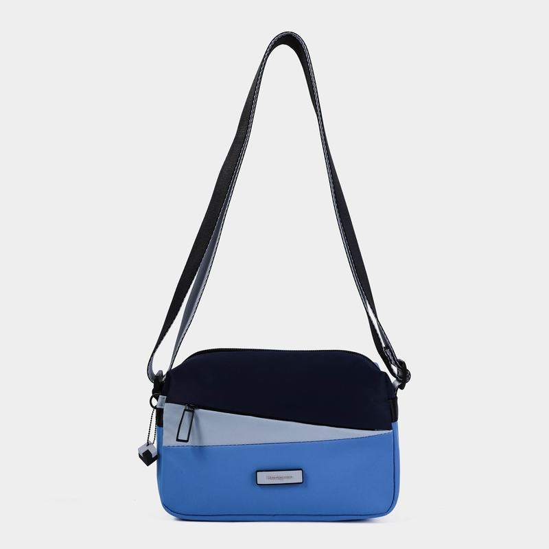 Blue Women's Hedgren Neutron Small Crossbody Bags | VKG7615ID