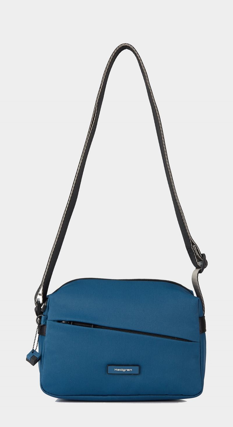 Blue Women's Hedgren Neutron Small Crossbody Bags | GSZ1056SM