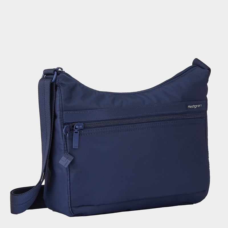 Dark Blue Women's Hedgren Harper's Rfid Shoulder Bags | XXH8394EN