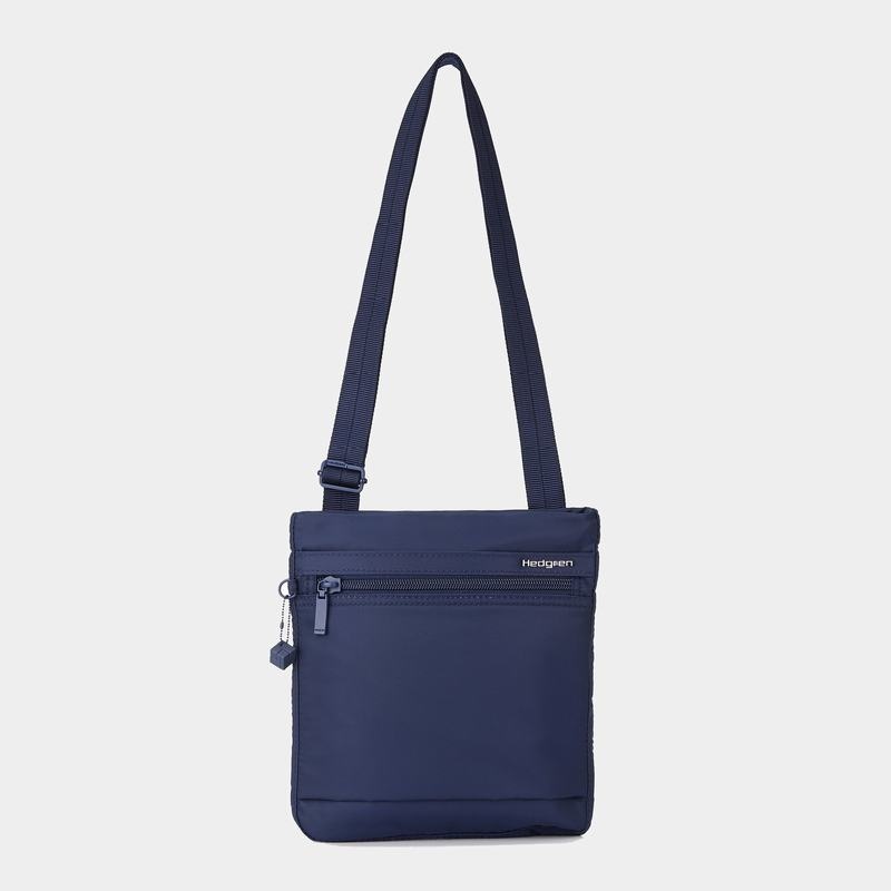 Dark Blue Women's Hedgren Leonce Shoulder Bags | OUM37100SV