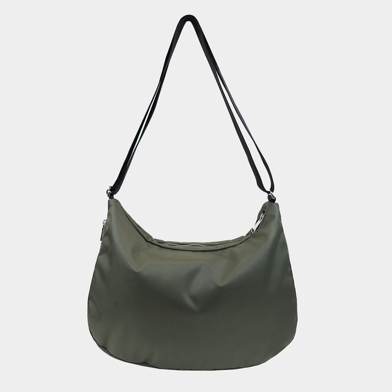 Dark Green Women's Hedgren Ann Crossbody Bags | ZOR8341OK