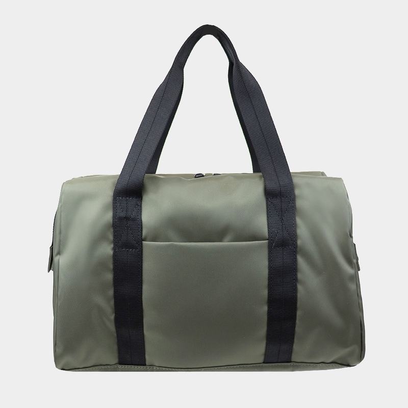 Dark Green Women's Hedgren Bound Sustainably Made Duffle Bags | TYP2175RO