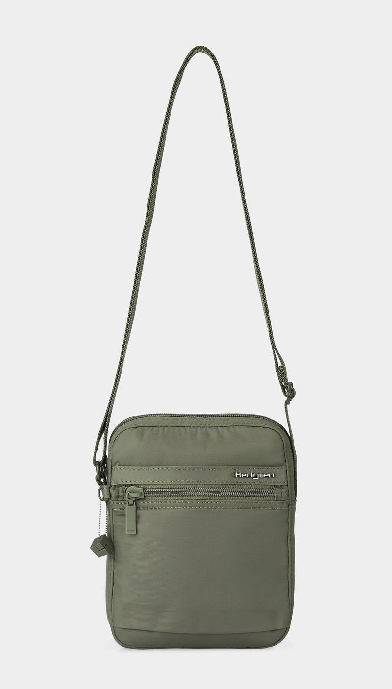 Dark Green Women's Hedgren Rush Crossbody Bags | PSL2376LY