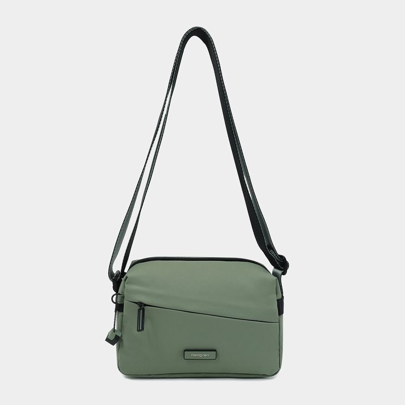 Green Women's Hedgren Neutron Small Crossbody Bags | EOC751ED