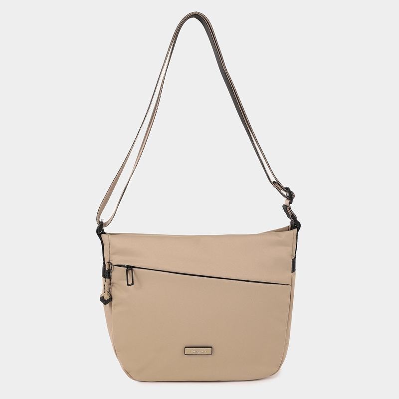 Grey Beige Women's Hedgren Gravity Crossbody Bags | SDE2274PX