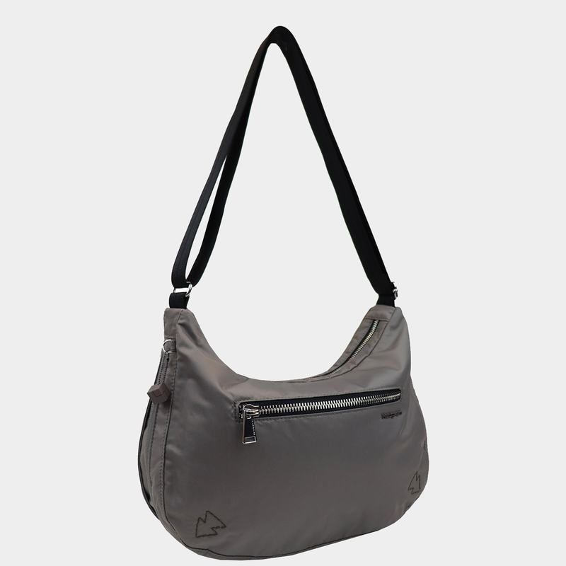 Grey Brown Women's Hedgren Ann Crossbody Bags | MQA7825RV