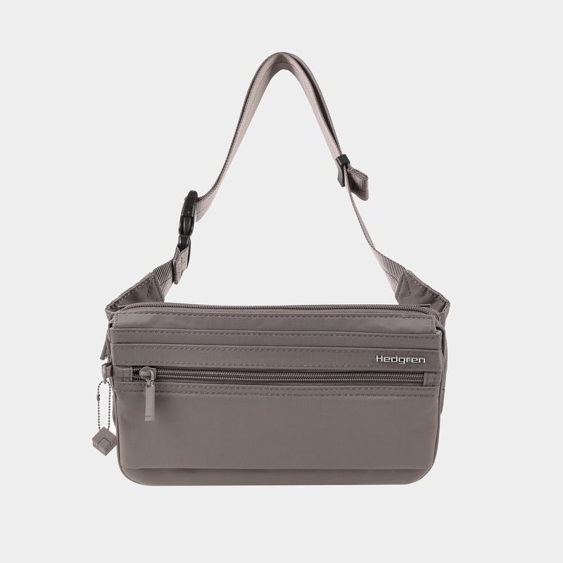 Grey Brown Women's Hedgren Asarum Belt Bags | CZU5323DO