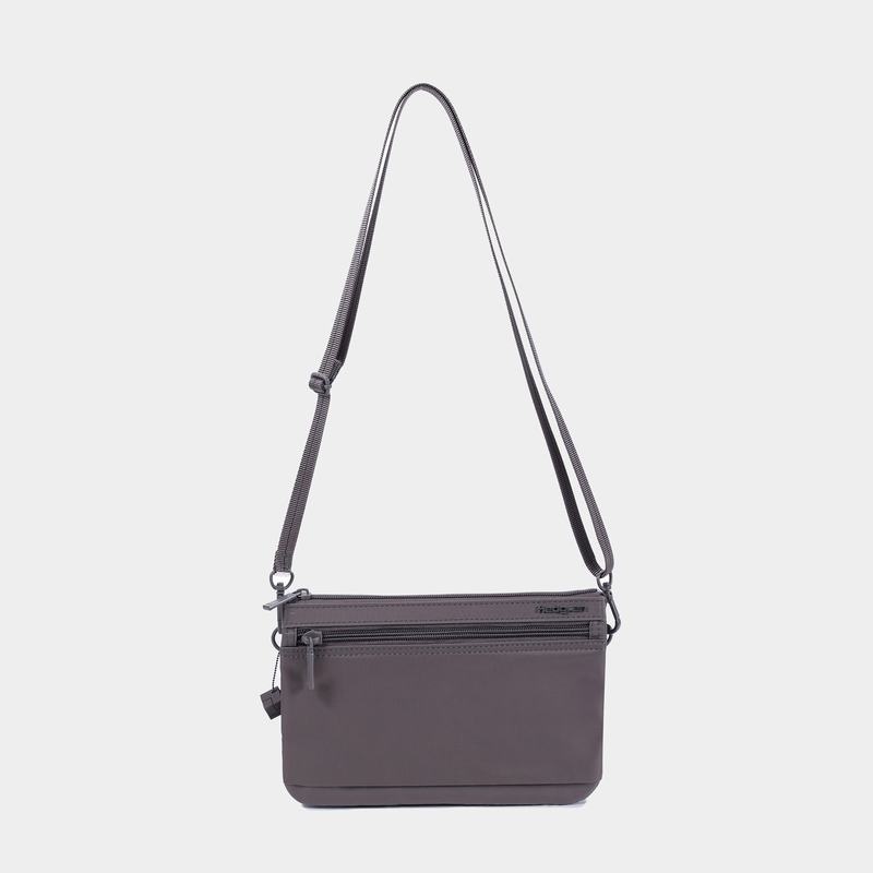 Grey Brown Women's Hedgren Emma Crossbody Bags | FRM8339KE