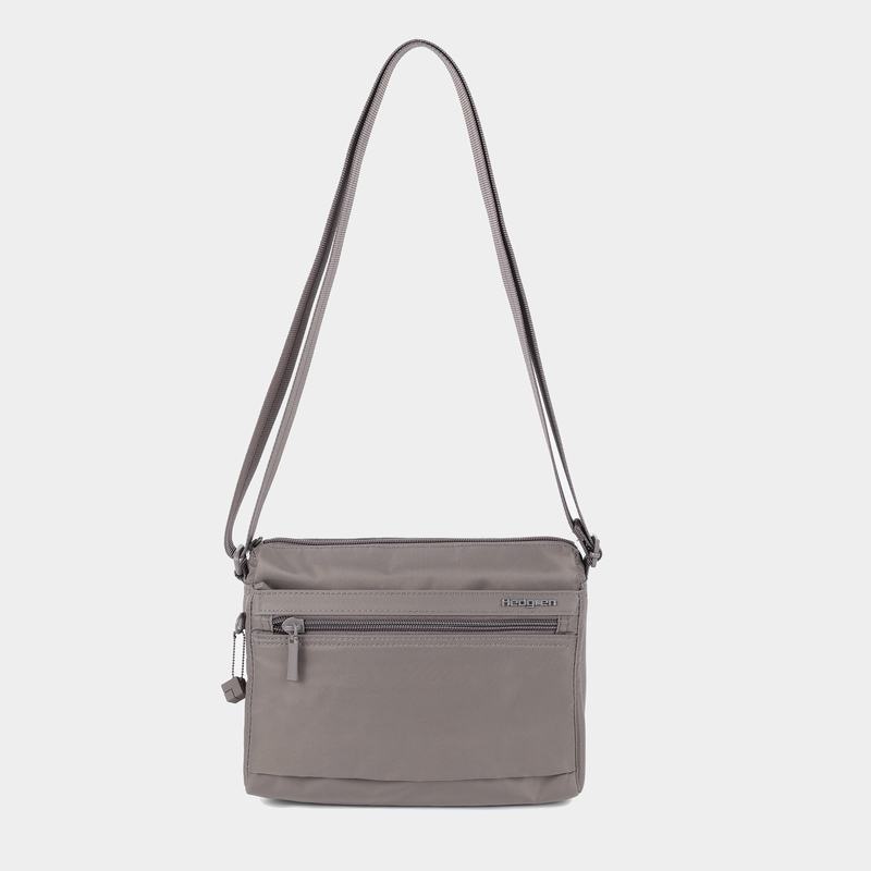 Grey Brown Women's Hedgren Eye Shoulder Bags | VPG72100JY