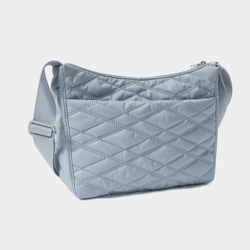 Light Blue Women's Hedgren Harpers Crossbody Bags | KDX182IB