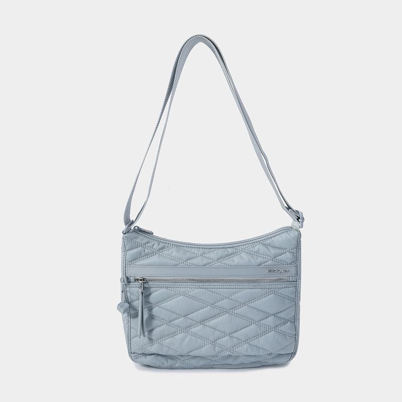 Light Blue Women's Hedgren Harpers Crossbody Bags | KDX182IB