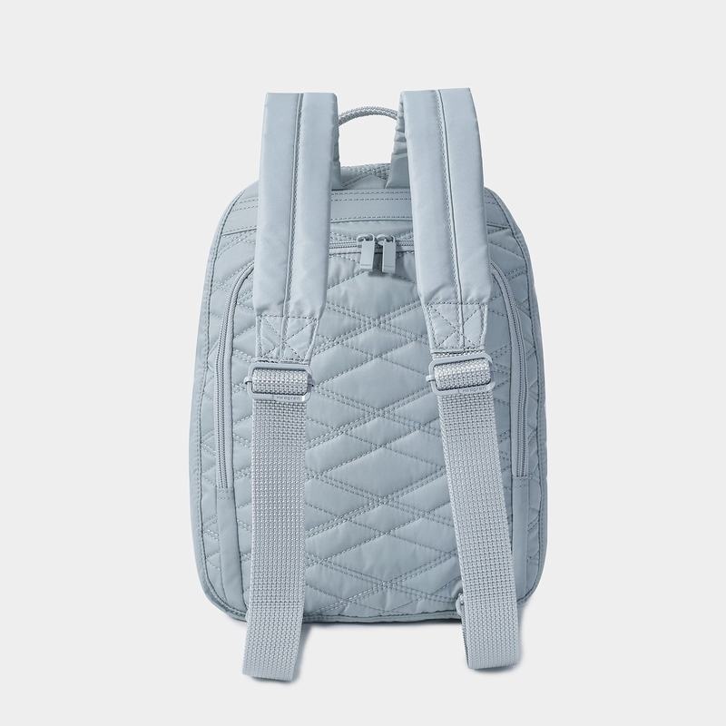 Light Blue Women's Hedgren Vogue Large Backpacks | TXJ684BA