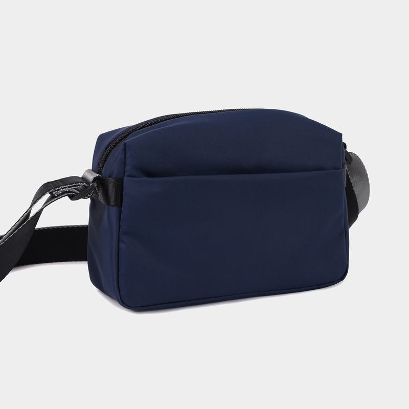 Navy Women's Hedgren Neutron Small Crossbody Bags | DFL348LH