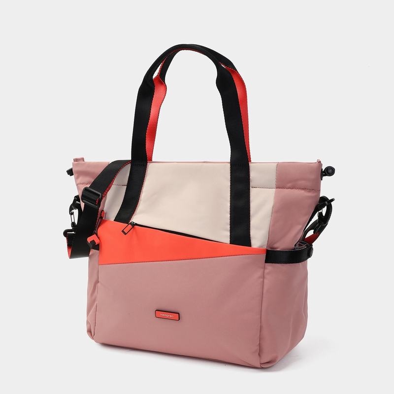 Pink Orange Women's Hedgren Galactic Tote Bags | QOZ7342FK