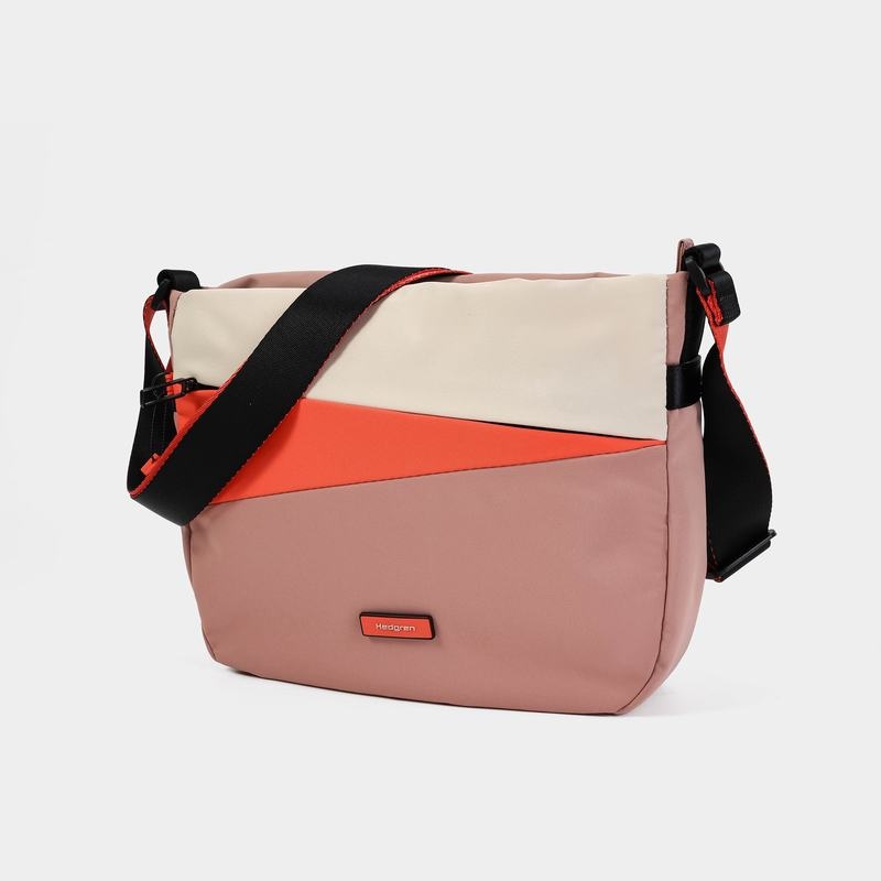 Pink Orange Women's Hedgren Gravity Crossbody Bags | BFZ1955HV