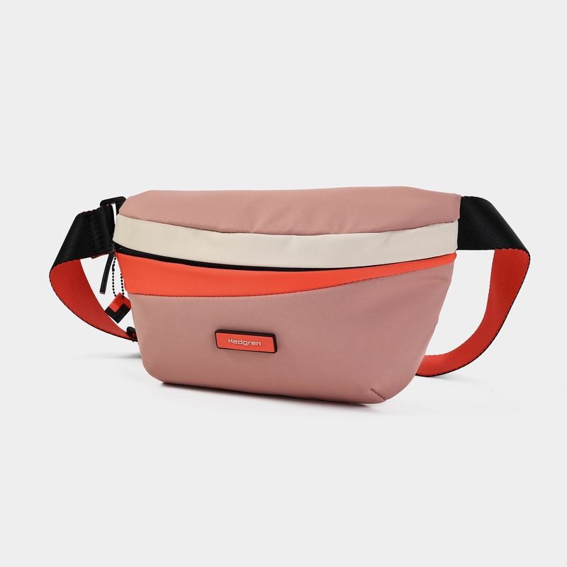 Pink Orange Women's Hedgren Halo Belt Bags | TOG1873RG