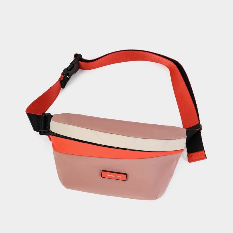 Pink Orange Women's Hedgren Halo Belt Bags | TOG1873RG