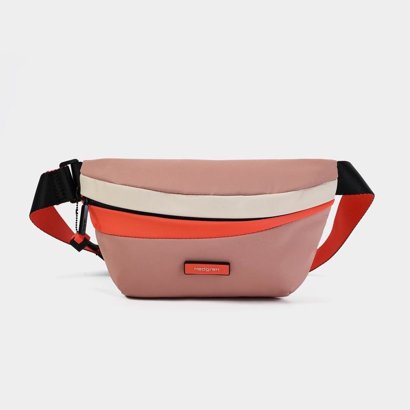 Pink Orange Women\'s Hedgren Halo Belt Bags | TOG1873RG