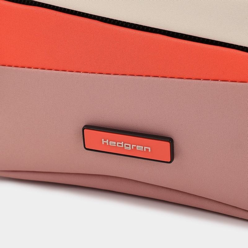 Pink Orange Women's Hedgren Neutron Small Crossbody Bags | HAA5911DB