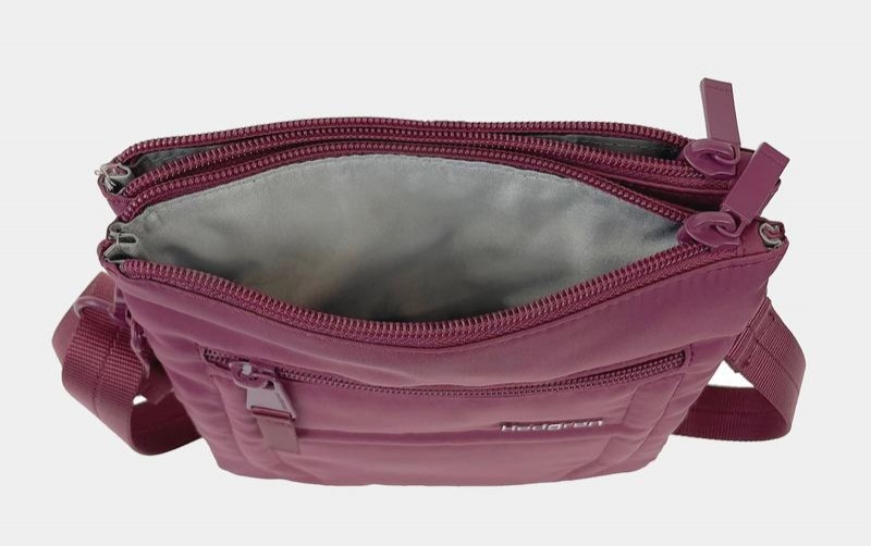 Pink Women's Hedgren Helm Crossbody Bags | CDN4464GC