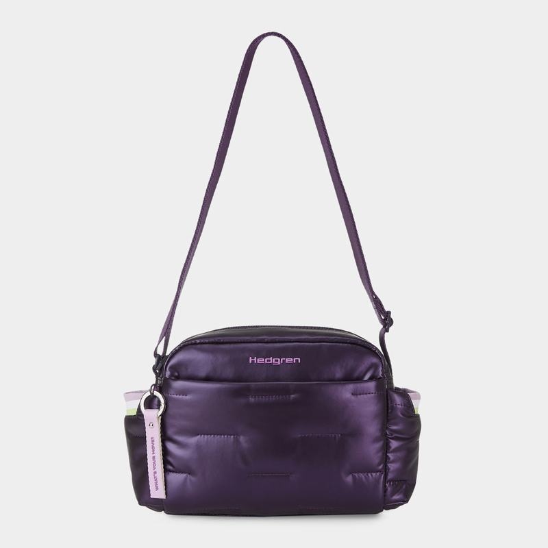 Purple Deep Blue Women's Hedgren Cozy Shoulder Bags | VGL5976SE