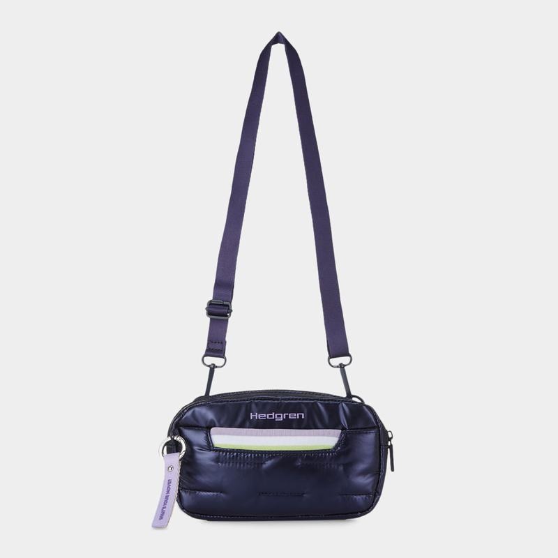 Purple Deep Blue Women's Hedgren Snug Belt Bags | UQQ8795TJ