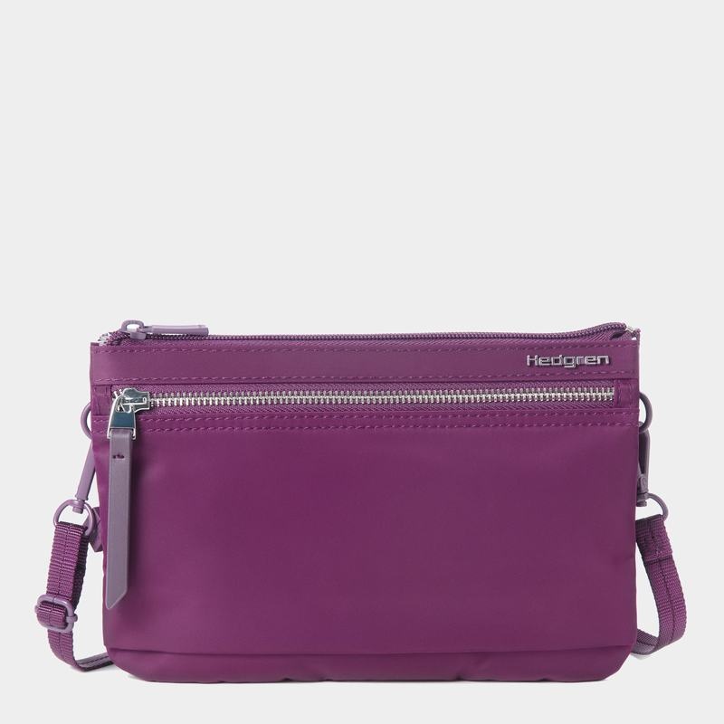 Purple Women\'s Hedgren Emma Crossbody Bags | RXI8168PV