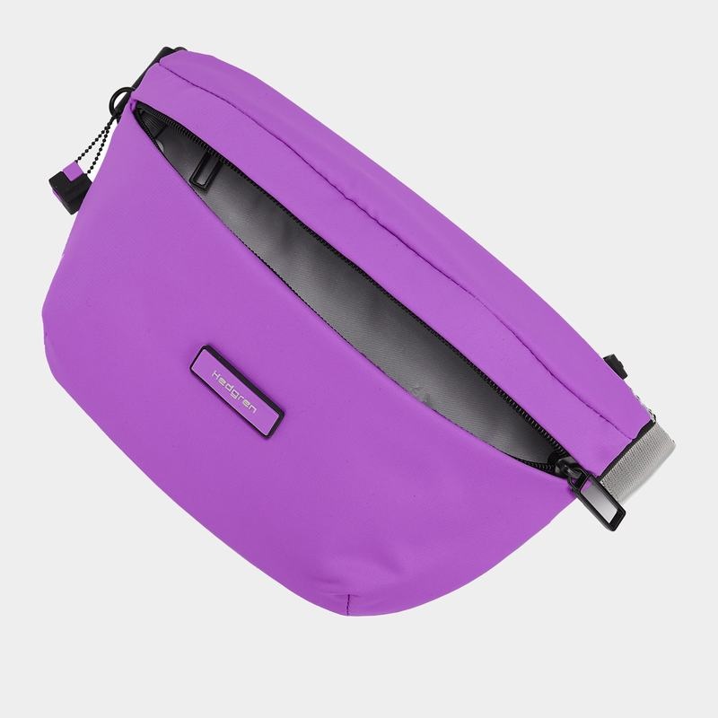 Purple Women's Hedgren Halo Belt Bags | XFB2087SX