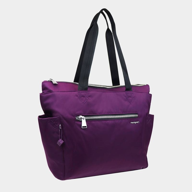 Purple Women's Hedgren Margaret Sustainably Made Tote Bags | HXN1282TM