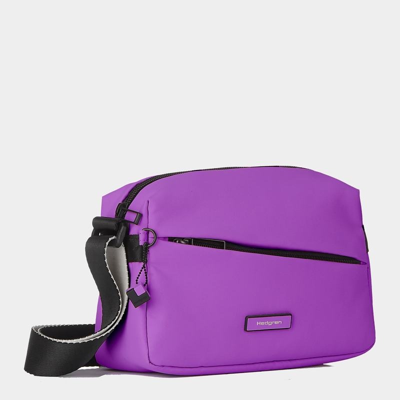 Purple Women's Hedgren Neutron Small Crossbody Bags | XJV5323NL