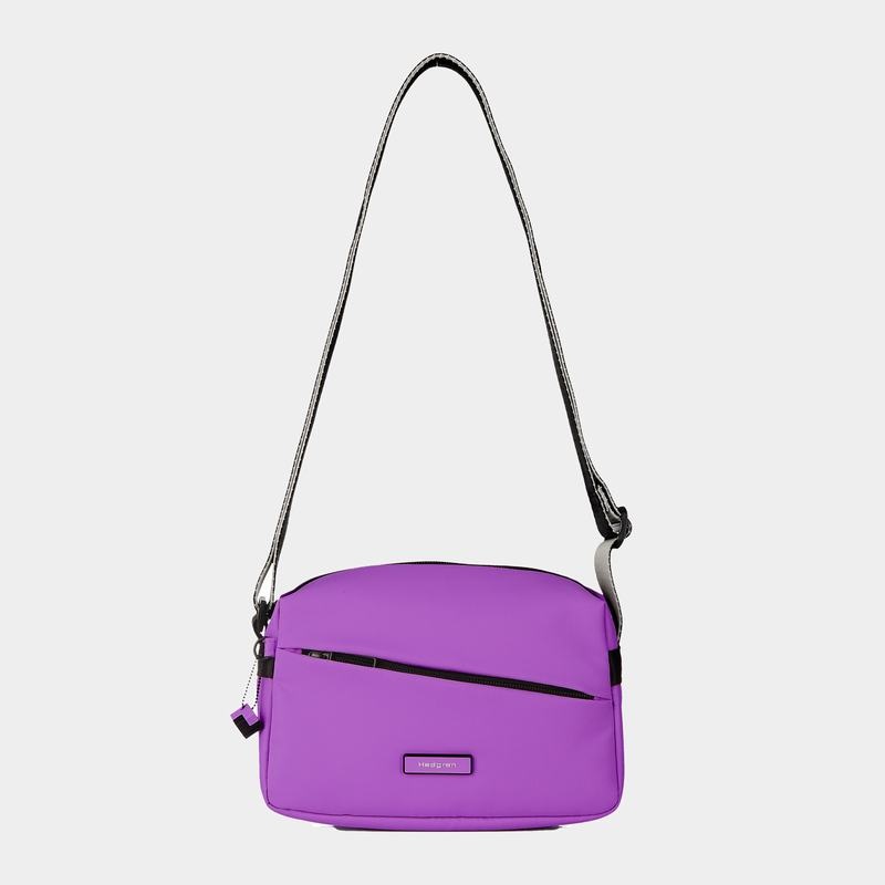 Purple Women's Hedgren Neutron Small Crossbody Bags | XJV5323NL