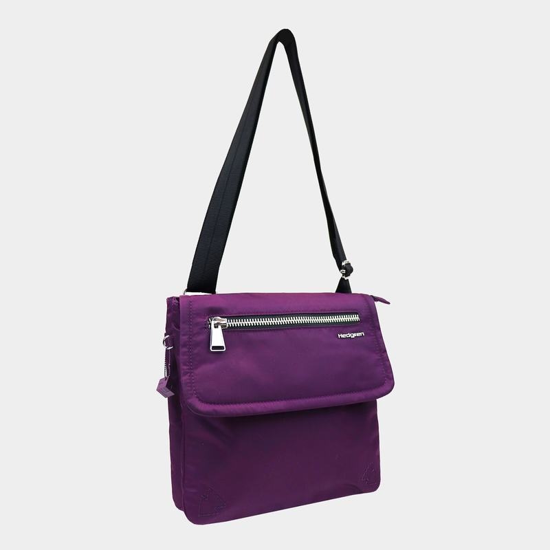 Purple Women's Hedgren Victoria Sustainably Made Crossbody Bags | UNZ3177AQ