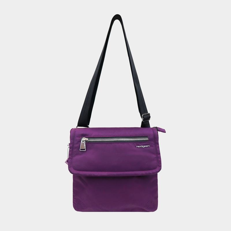 Purple Women's Hedgren Victoria Sustainably Made Crossbody Bags | UNZ3177AQ