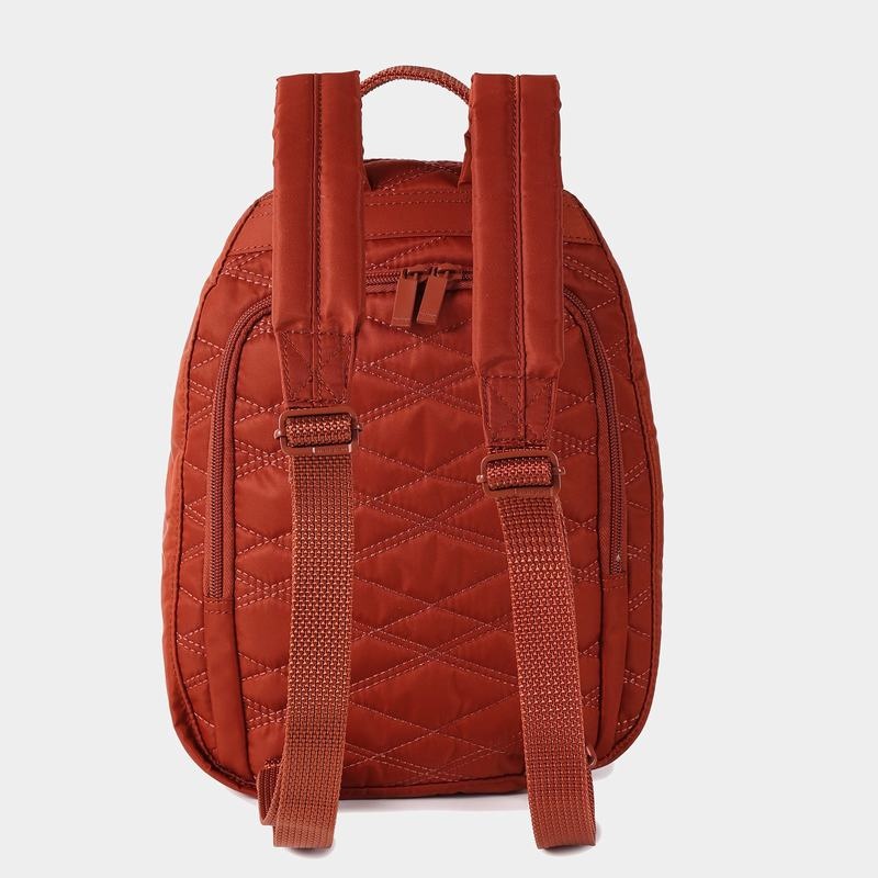 Red Brown Women's Hedgren Vogue Rfid Backpacks | UUY211HG