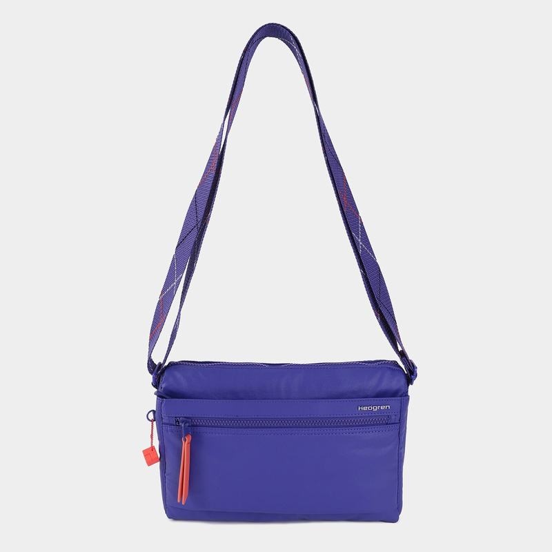 Royal Blue Women's Hedgren Eye Medium Shoulder Bags | ZFM8319JP