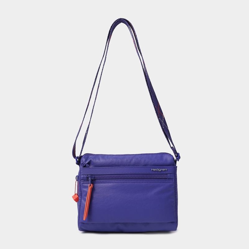 Royal Blue Women's Hedgren Eye Shoulder Bags | XBU6639EY