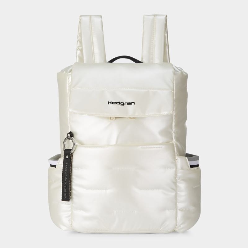 White Women\'s Hedgren Billowy Backpacks | ESR4643HO